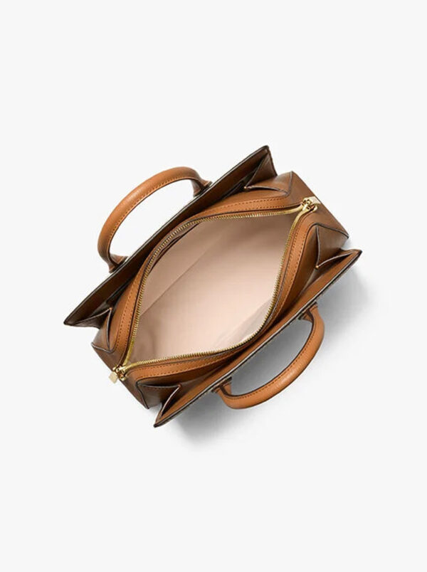 Laila Medium Signature Logo Satchel - Image 2