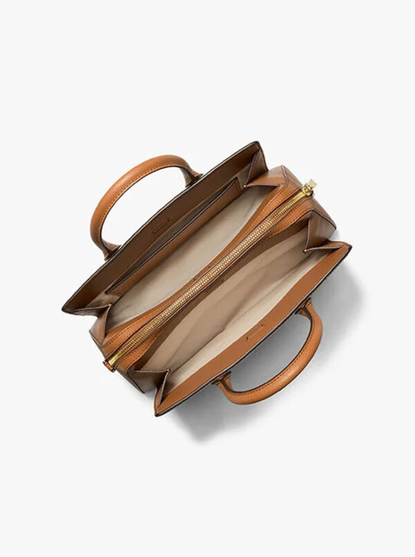 Laila Medium Signature Logo Satchel - Image 4