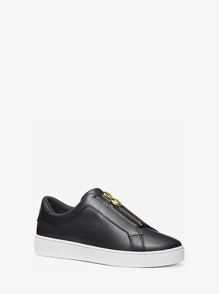 Keaton Leather Zip-Up Sneaker