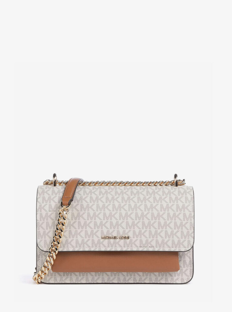 Claire Large Signature Logo Shoulder Bag