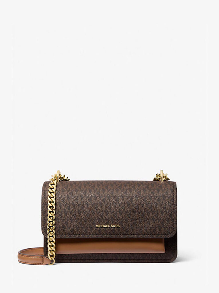 Claire Large Signature Logo Shoulder Bag