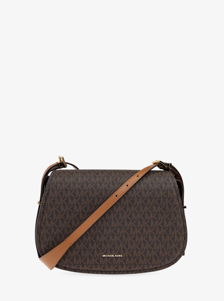 Lydia Medium Signature Logo Messenger Bag