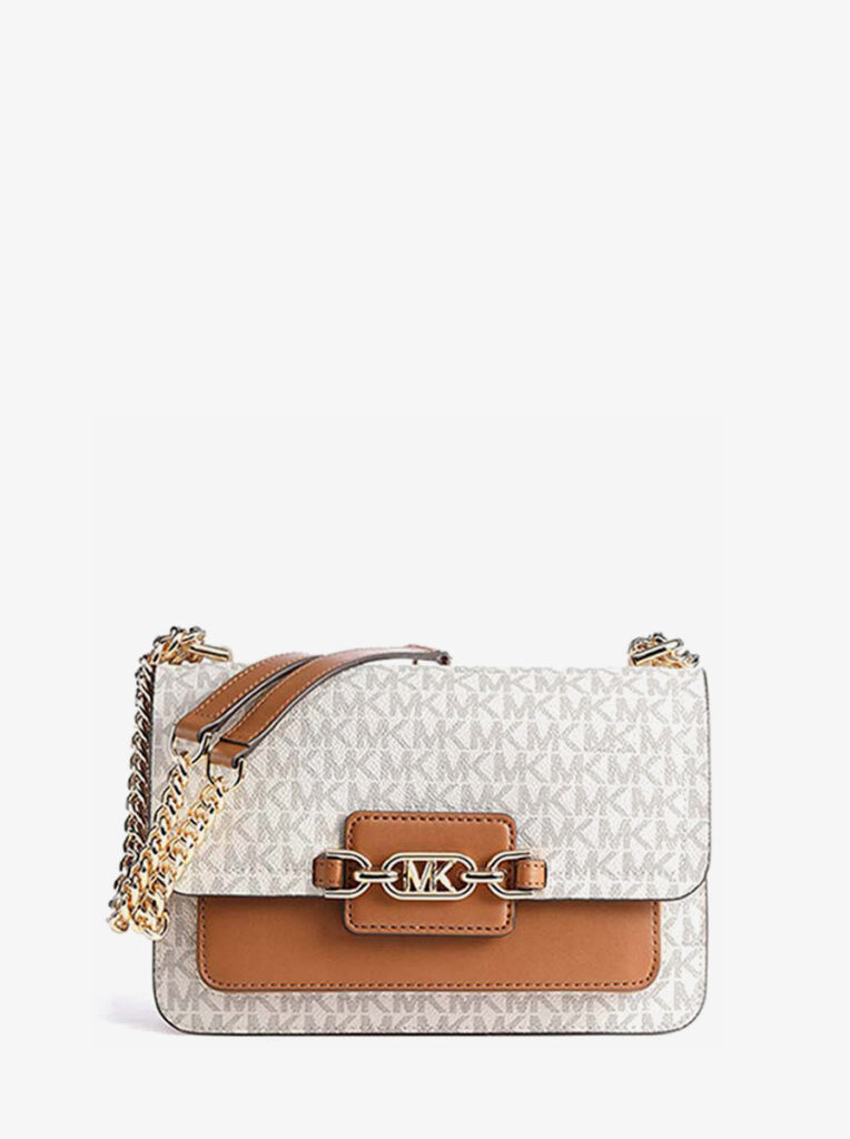 Heather Large Logo Shoulder Bag