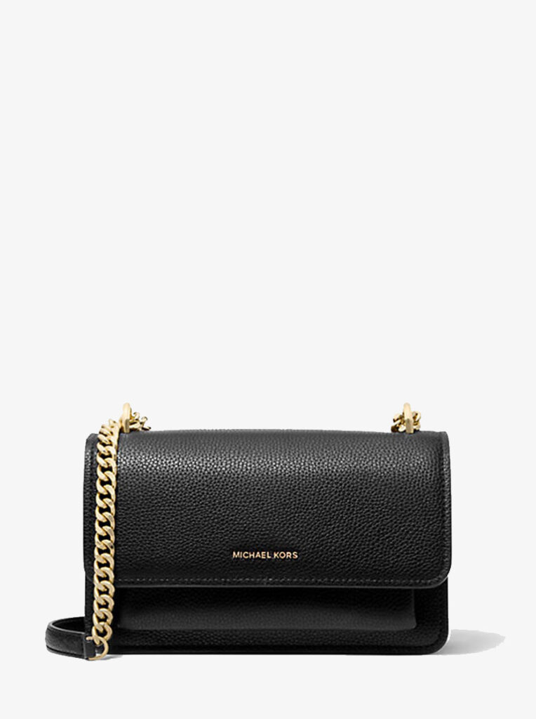 Claire Large Pebbled Leather Convertible Shoulder Bag
