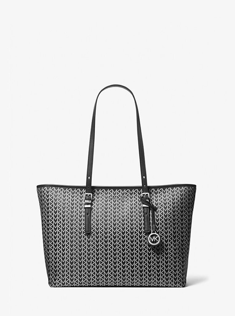 Quinn Large MK2000 Logo Jacquard Tote Bag