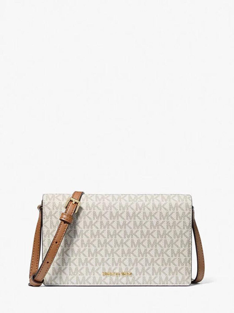 Jet Set Medium Signature Logo Front-Flap Crossbody Bag