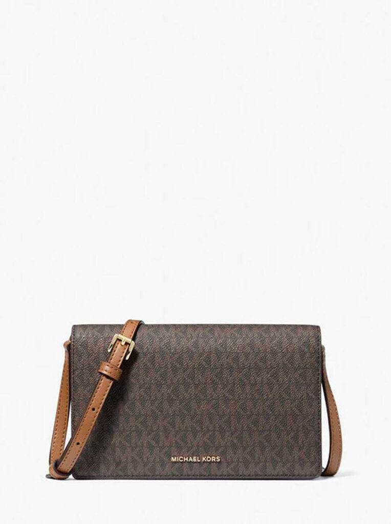 Jet Set Medium Signature Logo Front-Flap Crossbody Bag