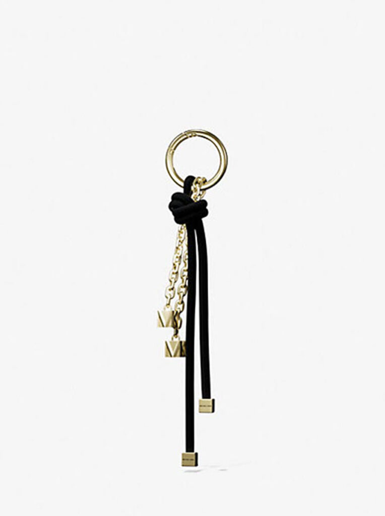 Gold-Tone and Cord Bag Charm