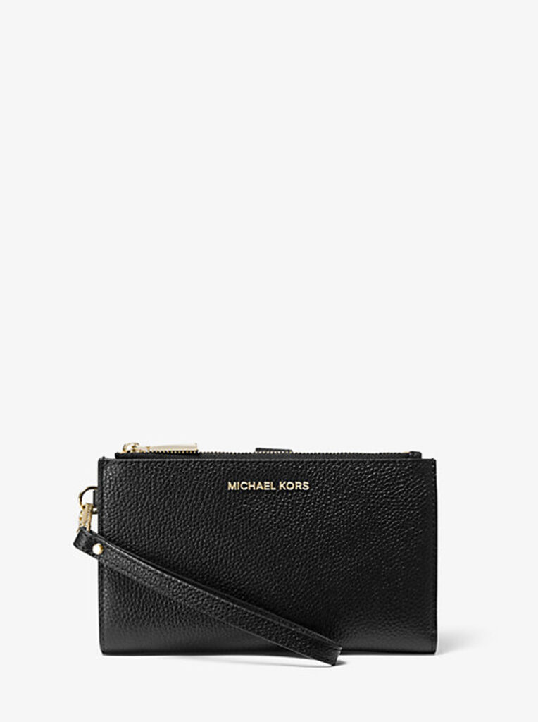 Adele Pebbled Leather Smartphone Wallet