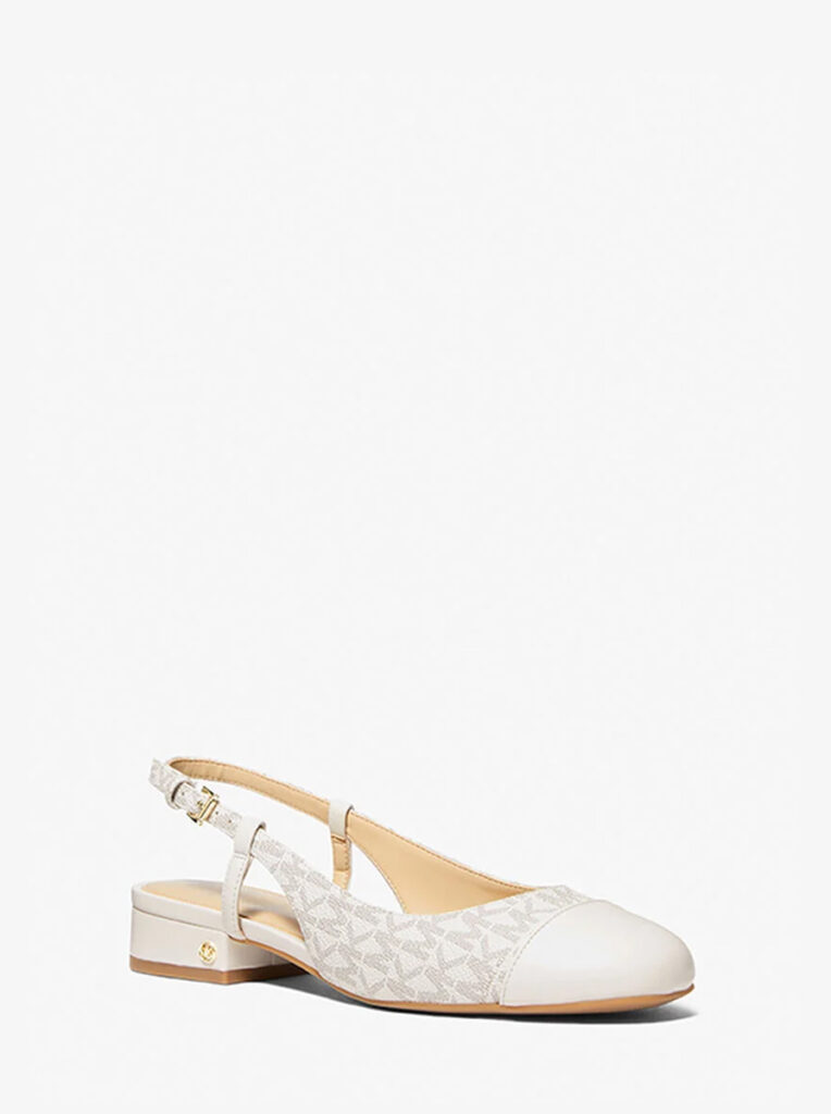 Perla Flex Signature Logo Slingback Flat
