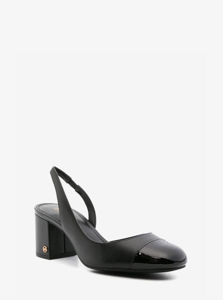 Perla Leather Slingback Pump