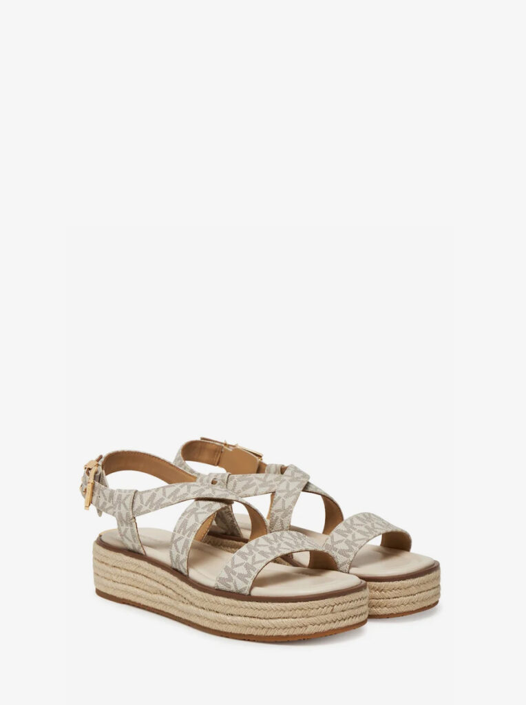 Lynn Signature Logo Platform Espadrille Sandal