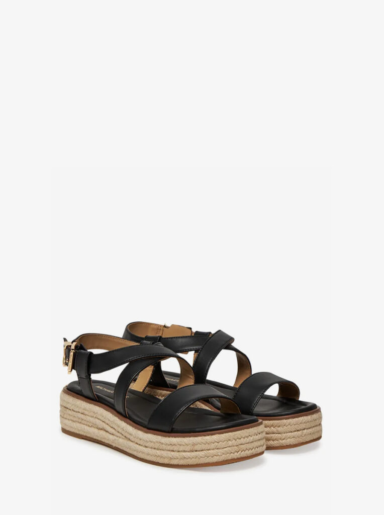 Lynn Leather Platform Espadrille Sandal