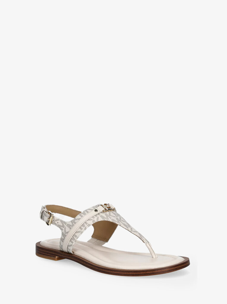 Mandy Signature Logo T-Strap Sandal