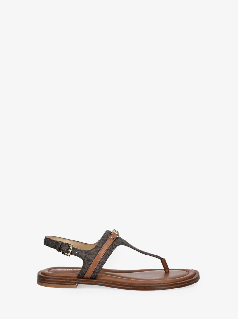 Mandy Signature Logo T-Strap Sandal