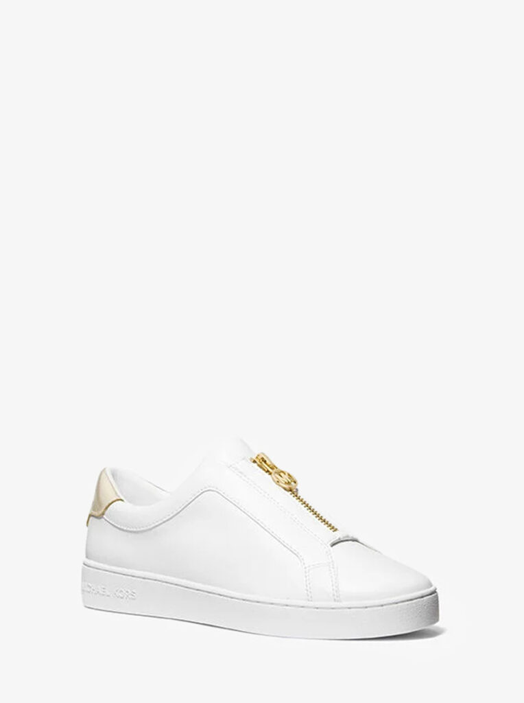 Keaton Leather and Signature Logo Sneaker