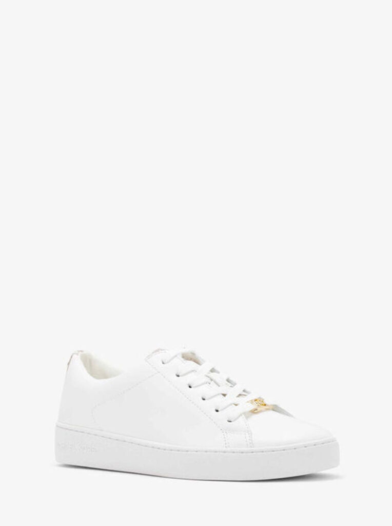 Keaton Leather and Signature Logo Sneaker