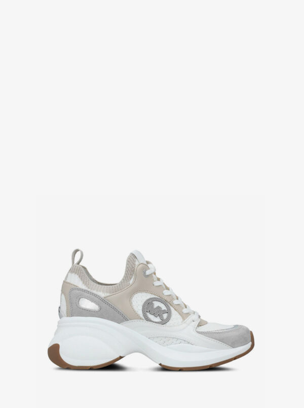 Zuma Color-Block Leather and Mesh Trainer