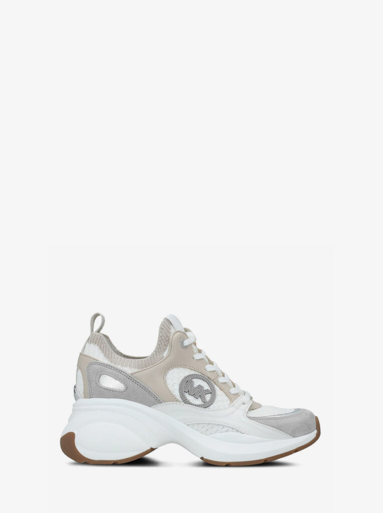 Zuma Color-Block Leather and Mesh Trainer